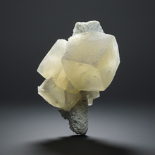 Load image into Gallery viewer, Rare Druzy Golden “Diamond” Calcite on Zeolite Matrix — Maharashtra, India | Collector Cabinet Specimen
