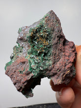 Load image into Gallery viewer, Brochantite Collector Mineral Specimen – Vivid Green Copper Crystals from Morocco
