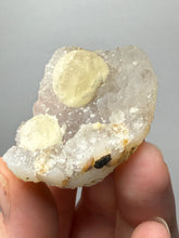 Load image into Gallery viewer, Rare Botryoidal Yellow Fluorite on Quartz Matrix  Collector Mineral Specimen – Maharashtra, India
