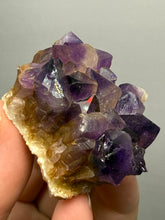 Load image into Gallery viewer, Premium Hematite-Phantom Deep Magenta Ametrine Cluster | Deccan Traps, India | Collector Mineral Specimen

