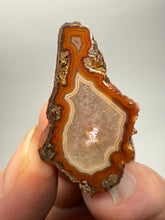 Load image into Gallery viewer, Polished Malawi Agate Half – High-Grade African Banded Agate Display Specimen
