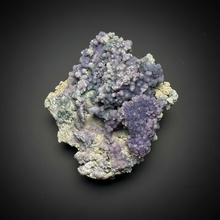 Load image into Gallery viewer, 3.8” Indonesian Grape Agate (Radial Spray Terminated Quartz) Display Specimen | Mamuju, West Sulawesi, Indonesia
