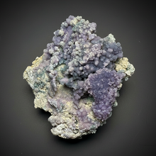 Load image into Gallery viewer, 3.8” Indonesian Grape Agate (Radial Spray Terminated Quartz) Display Specimen | Mamuju, West Sulawesi, Indonesia
