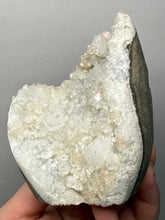 Load image into Gallery viewer, 4” Clear Druzy Apophyllite on Champagne Heulandite – Deccan Traps Zeolite Cluster | Maharashtra, India
