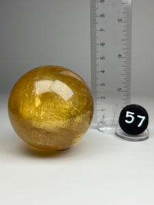 Golden Calcite Sphere • High Grade