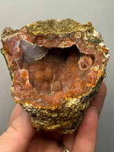 Load image into Gallery viewer, “Goblin Chalcedony” Pink &amp; Orange Druzy Botryoidal Stalactites — Tichka Massif, High Atlas, Morocco
