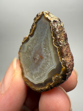 Load image into Gallery viewer, Polished Malawi Agate Half – High-Grade African Banded Agate Display Specimen
