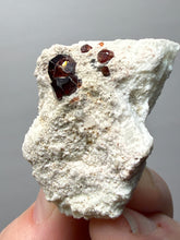Load image into Gallery viewer, High-Grade Naturally Faceted Red Spessartine Garnet on Matrix — Skardu, Pakistan
