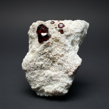 Load image into Gallery viewer, High-Grade Naturally Faceted Red Spessartine Garnet on Matrix — Skardu, Pakistan
