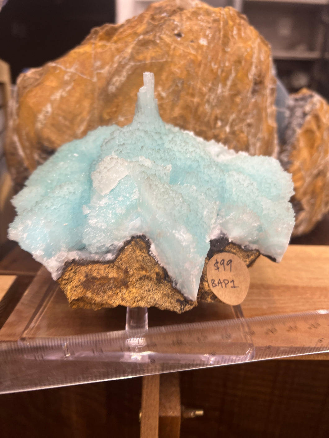 BlueGreen Aragonite Specimen • Pakistan