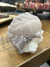 Load image into Gallery viewer, Lavender Stilbite Flower + Phantom Purple Apophyllite• VERY RARE • India
