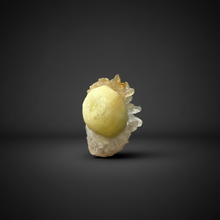 Load image into Gallery viewer, Rare Botryoidal Yellow Fluorite on Quartz Matrix  Collector Mineral Specimen – Maharashtra, India
