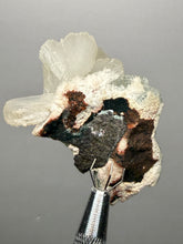 Load image into Gallery viewer, High-Grade Gemmy Green Apophyllite on White Stilbite  | Deccan Traps, Maharashtra, India
