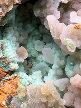 Load image into Gallery viewer, 8” Druzy Mint Green Smithsonite Cluster — Indonesia | Collector Mineral Specimen
