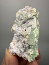 Load image into Gallery viewer, Light Purple Lepidolite with Light Green Tourmaline on Matrix – Pakistan Mineral Specimen | Collector Grade
