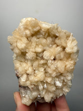 Load image into Gallery viewer, Shiny Pearl Stilbite on Druzy Red Heulandite – High-Grade Collector Mineral Specimen from India
