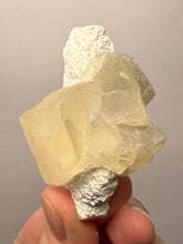 Load image into Gallery viewer, Rare Druzy Golden “Diamond” Calcite on Zeolite Matrix — Maharashtra, India | Collector Cabinet Specimen
