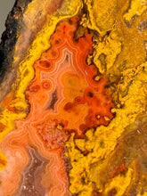 Load image into Gallery viewer, Pink Yellow Red Moroccan Agate | High Atlas Mountains •UNPOLISHED LAPIDARY  SLAB

