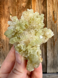 Green Heulandite Cluster • Maharashtra, India