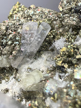 Load image into Gallery viewer, 3.3” New Find: Huanzala Mine Peru Sphalerite + Chalcopyrite + Apatite + Calcite + Quartz | Collector Display Specimen
