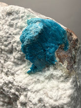 Load image into Gallery viewer, Rare Electric Blue Cavansite on Druzy Matrix – Collector Mineral Specimen | India
