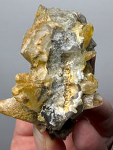 Load image into Gallery viewer, Isometric Fluorite &amp; Scalenohedral Calcite Specimen | Pakistan Mineral Collector Display Piece
