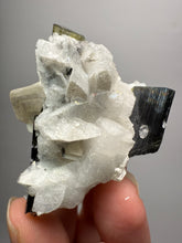 Load image into Gallery viewer, Dark Green Cap Stak Nala Tourmaline with Cleavelandite Matrix – Haramosh Mountains, Pakistan

