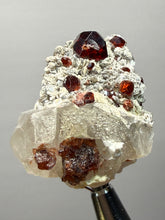 Load image into Gallery viewer, High-Grade Naturally Faceted Red Spessartine Garnet on Matrix — Skardu, Pakistan
