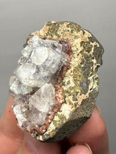 Load image into Gallery viewer, Lustrous Apophyllite over Red Heulandite (Zeolite Pocket) — Deccan Traps, Maharashtra, India
