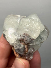 Load image into Gallery viewer, Lustrous Apophyllite over Red Heulandite (Zeolite Pocket) — Deccan Traps, Maharashtra, India
