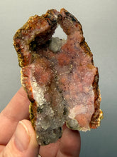 Load image into Gallery viewer, “Goblin Chalcedony” Pink &amp; Orange Druzy Botryoidal Stalactites — Tichka Massif, High Atlas, Morocco
