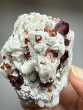 Load image into Gallery viewer, High-Grade Naturally Faceted Red Spessartine Garnet on Matrix — Skardu, Pakistan
