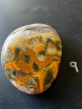 Load image into Gallery viewer, Bumblebee Jasper Agate Palm Stone from West Java, Indonesia • AAA High Grade
