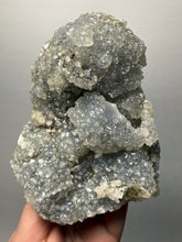 Load image into Gallery viewer, BIG Druzy Chalcedony Stalactite with Druzy Clear Apophyllite | Maharashtra, India
