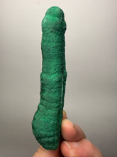 Load image into Gallery viewer, 4” Druzy Malachite Stalactite — Botryoidal “Cave” Formation | DR Congo  | Collector Mineral Specimen
