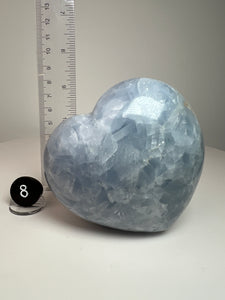 Blue Celestite Heart