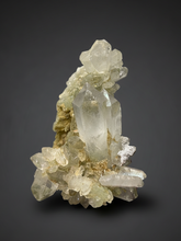 Load image into Gallery viewer, Chlorite-Included Quartz Cluster (Green Phantom Quartz) – Pakistan Mineral Specimen
