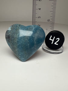 Blue Trolleite from Brazil • Heart