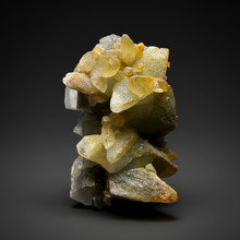 Load image into Gallery viewer, Isometric Fluorite &amp; Scalenohedral Calcite Specimen | Pakistan Mineral Collector Display Piece
