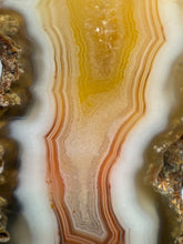 Load image into Gallery viewer, Polished Malawi Agate Half – African Banded Agate Display Specimen
