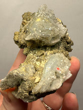 Load image into Gallery viewer, High-Grade Blue Barite with Iron Pyrite | Sidi Lahcen Mine, Nador, Morocco
