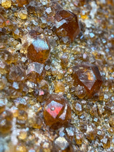 Load image into Gallery viewer, Spessartine Garnet on Smoky Quartz | Wushan Spessartine Mine, Tongbei, Yunxiao Co., Zhangzhou, Fujian, China
