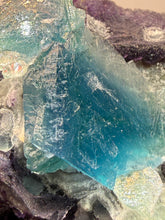 Load image into Gallery viewer, High-Grade Rare Purple-Green-Blue Cubic Fluorite | Cabinet Mineral Collector Specimen | Zhejiang Province, China
