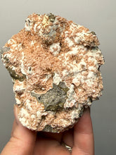 Load image into Gallery viewer, Peach Druzy Heulandite on Matrix – India | Rare Peach Crystal Mineral Specimen for Collectors &amp; Display
