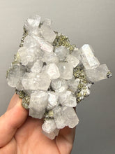 Load image into Gallery viewer, 4.5” New Find: Huanzala Mine Peru Sphalerite + Chalcopyrite + Apatite + Calcite + Quartz | Collector Display Specimen

