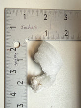 Load image into Gallery viewer, RARE COMBO Moroccan Ram’s Horn Selenite (Gypsum) with Purple Fluorite Display Specimen
