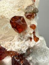 Load image into Gallery viewer, High-Grade Naturally Faceted Red Spessartine Garnet on Matrix — Skardu, Pakistan
