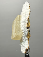 Load image into Gallery viewer, Rare Druzy Golden “Diamond” Calcite on Zeolite Matrix — Maharashtra, India | Collector Cabinet Specimen
