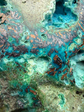 Load image into Gallery viewer, 6” Polished Native Copper in Chrysocolla — Display Specimen (Indonesia)
