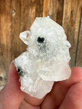 Load image into Gallery viewer, Clear Gem Apophyllite + Apophyllite Flower Stalactites • Maharashtra, India
